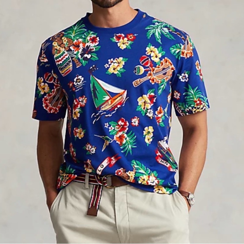 *NEW Ralph Lauren Polo Bear Aloha Tshirt Big & Tall Size 3XLT